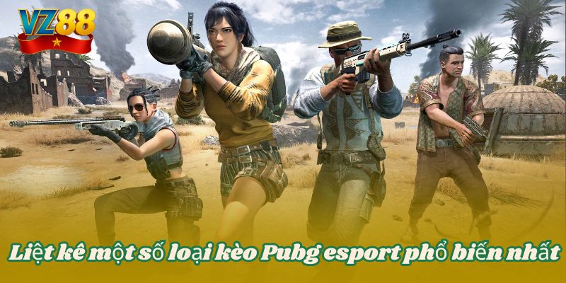 Pubg Esport VZ88 – Game huyền thoại với sức hút mãnh liệt 4 Liệt kê một số loại kèo Pubg esport phổ biến nhất